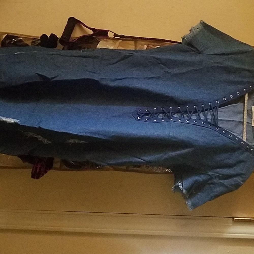 Denim mini dress, never worn